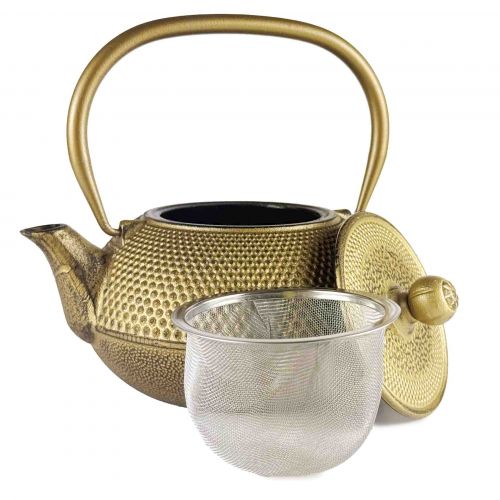 Chaleira Dourada em Ferro Fundido – 800 ml